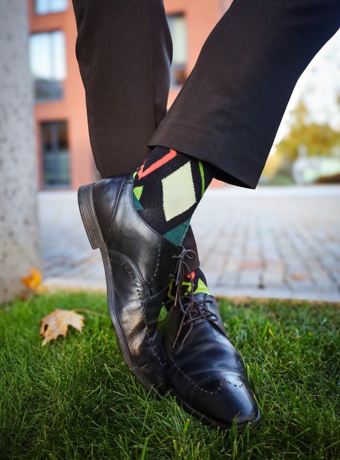 Shop Bamboo Mid Calf Dress Socks Green Black Shop Bamboo Mid Calf Dress Socks Green Black
