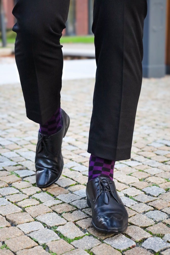 Deep Purple Mens Luxury Dress Socks Premium Large (US 9.5–13) Deep Purple Mens Luxury Dress Socks Premium Large (US 9.5–13)