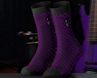 Deep Purple Dress Socks - High Quality Cotton