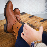 Tawny Whisky-Colored Dress Crew Socks